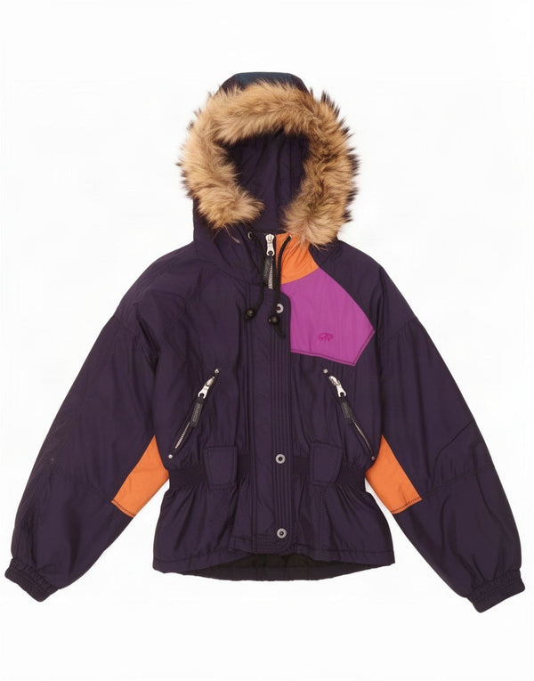 Gigi Rizzi Chaqueta cortavientos para mujer IT 42 Medium Azul marino Colorblock