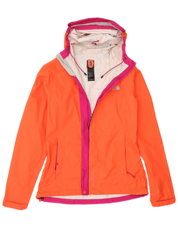 The North Face Chaqueta impermeable con capucha para mujer UK 6 XS Naranja Colorblock