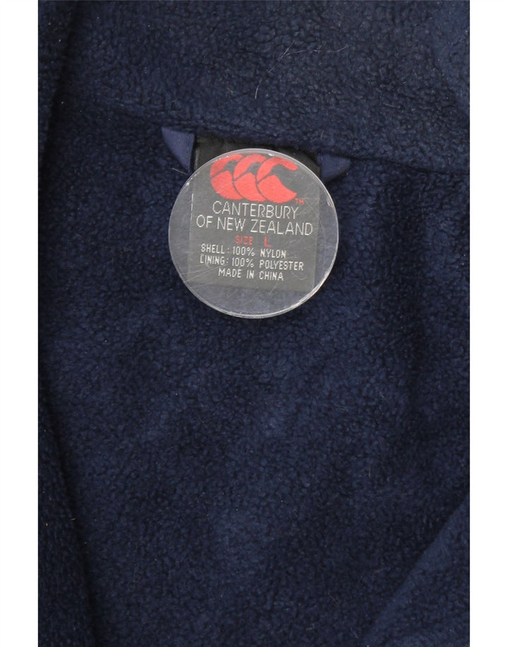 CANTERBURY Abrigo cortavientos para hombre UK 40 Large Nylon azul marino