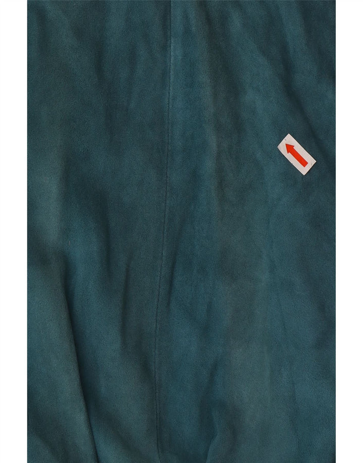 Vintage mujer bomber chaqueta EU 36 pequeño bloque de color verde