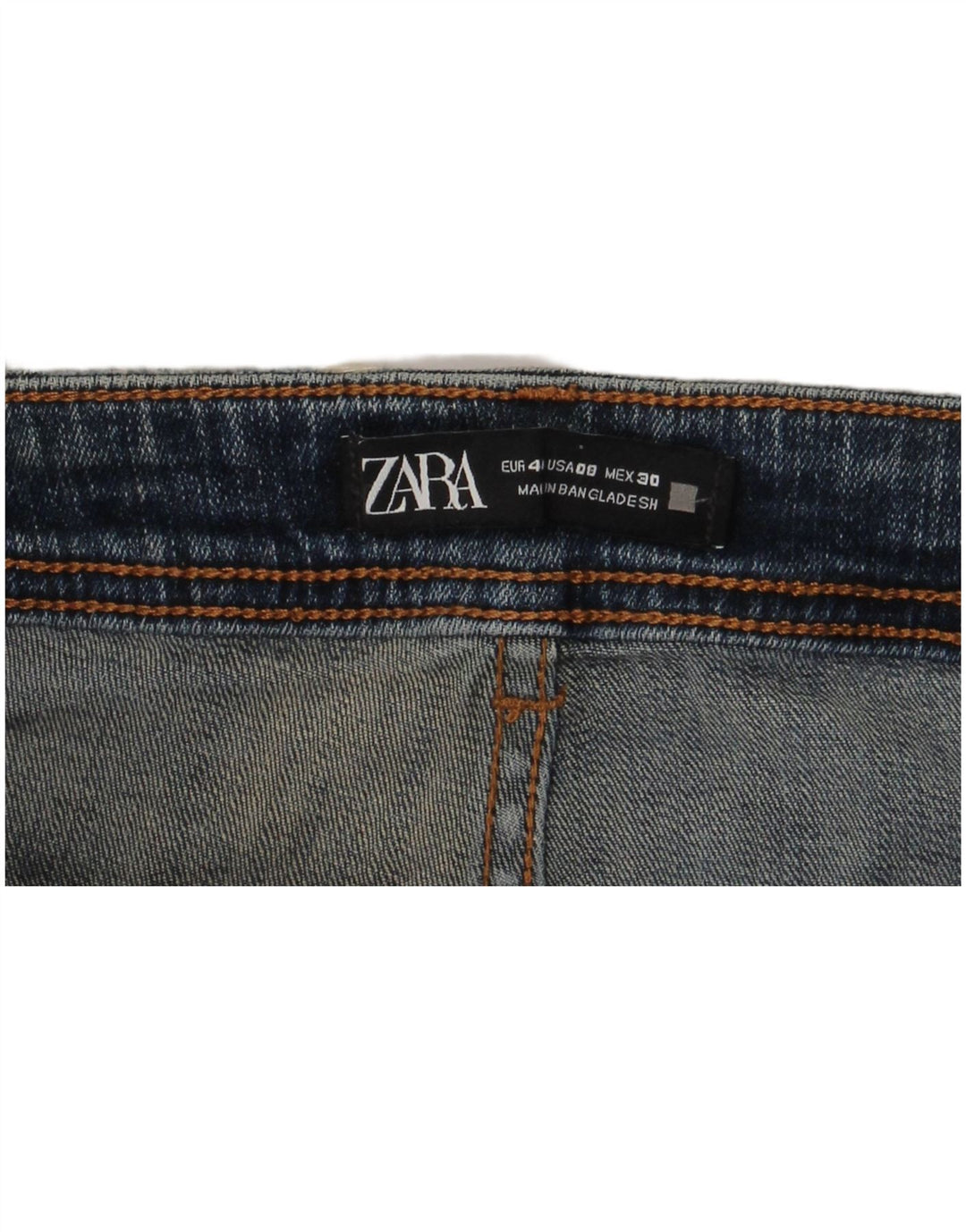 Zara Jeans Ajustados Desgastados para Mujer EU 40 Medium W30 L28 Azul