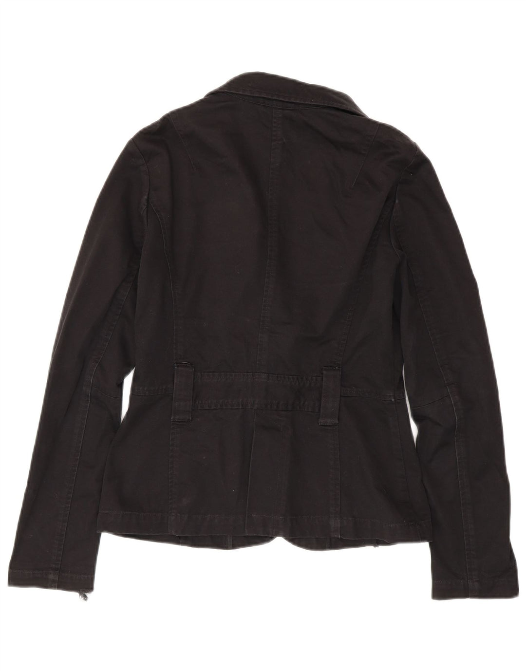 Armani Exchange Chaqueta tipo blazer de 1 botón para mujer UK 12 Mediana Algodón negro
