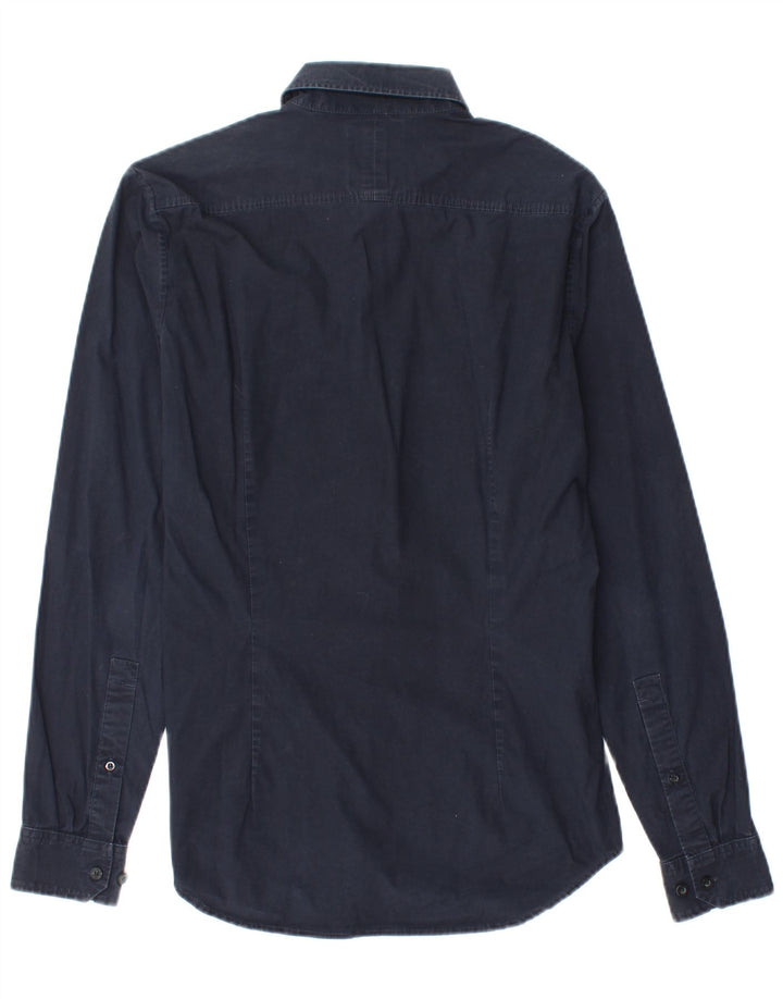 Camisa G-Star Hombre Small Azul Marino Algodón