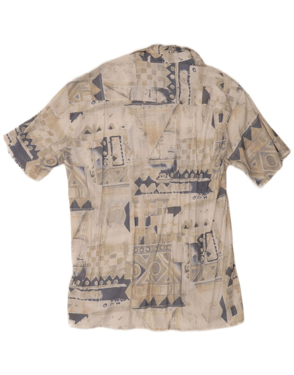 Rudnick Hombre Camisa De Manga Corta Geométrica Beige Medio