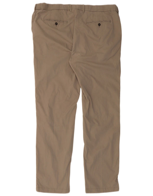 Marks & Spencer Pantalón chino recto azul Harbor para hombre W42 L35 Beige