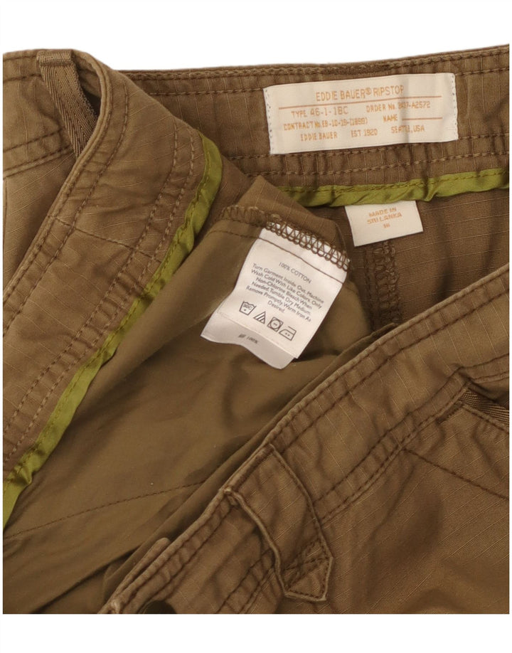 Eddie Bauer Pantalones cortos cargo para mujer US 16 2XL W40 Algodón caqui