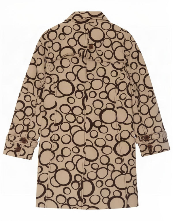 Gabardina Coast para mujer UK 12 Algodón geométrico beige medio