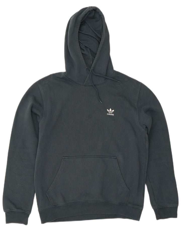 Adidas Hombre Sudadera Con Capucha Jumper Algodón Verde Medio