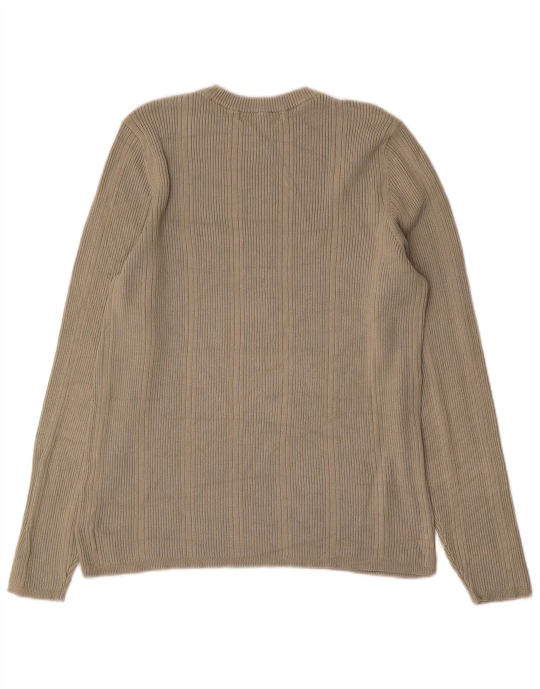 Marks & Spencer Top para mujer de manga larga UK 46 Large Viscosa caqui
