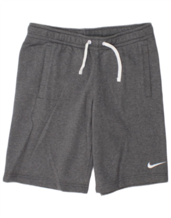 Pantalones cortos deportivos Nike para hombre de algodón moteado en gris medio
