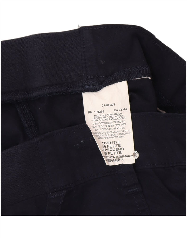 Lee Pantalones Capri Cargo para Mujer US 16 2XL W38 L19 Azul Marino Algodón