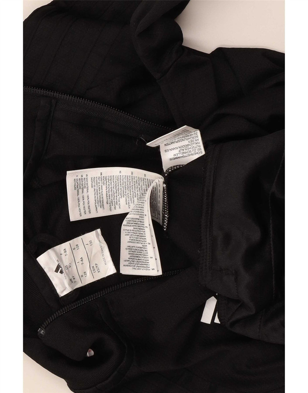 Adidas Chaqueta de chándal para niño 7-8 años Negro Poliéster