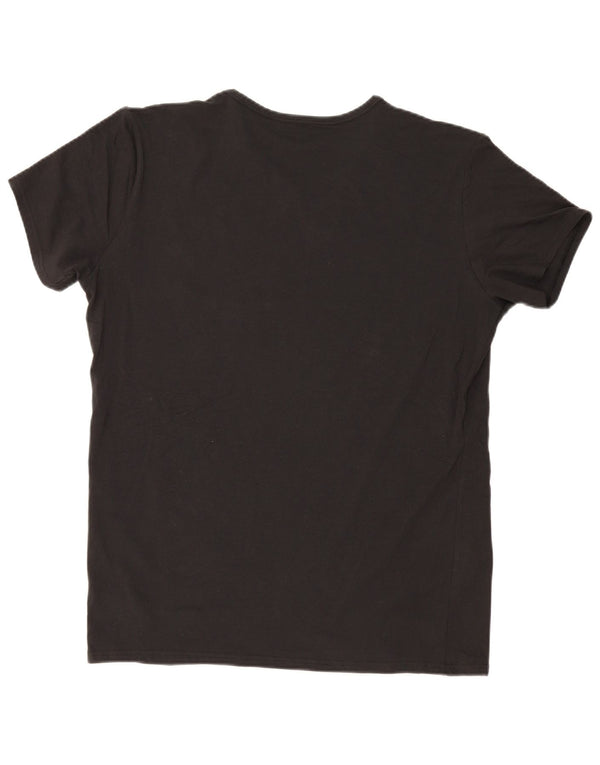 Tommy Hilfiger Camiseta para hombre Top 2XL Algodón negro