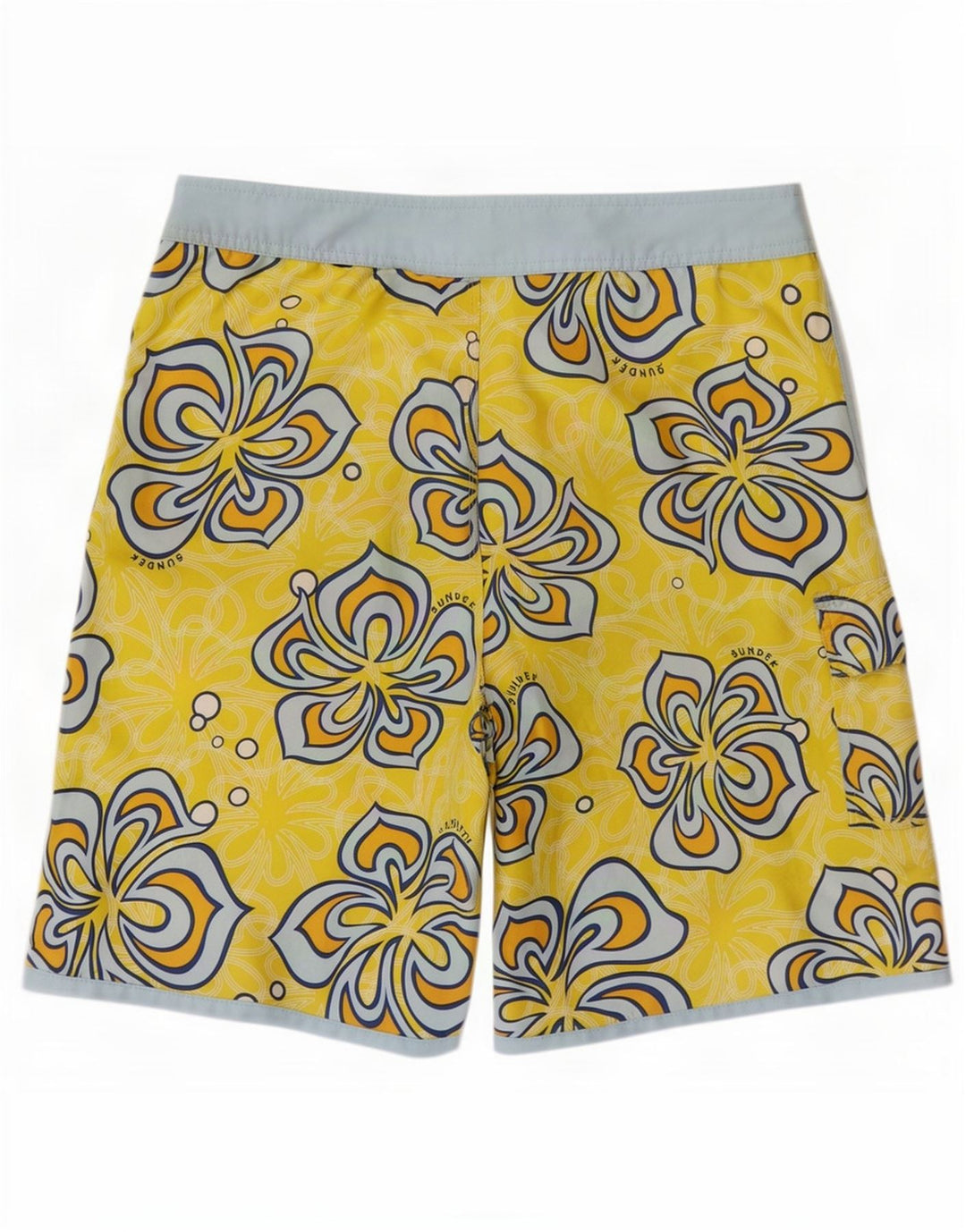 Sundek Bañador Hombre Poliéster Floral Amarillo Medio