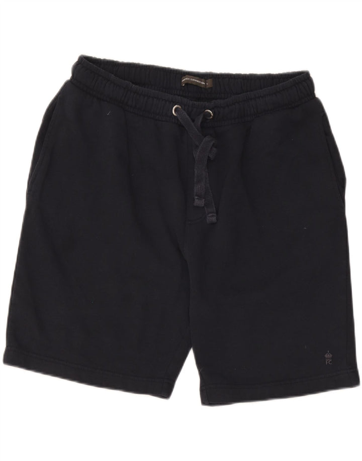 French Connection Pantalones cortos deportivos para hombre de algodón azul marino grande