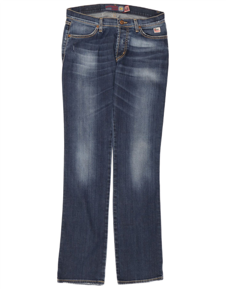 Roy Rogers Jeans Bootcut para Mujer IT 46 Grande W32 L36 Algodón Azul