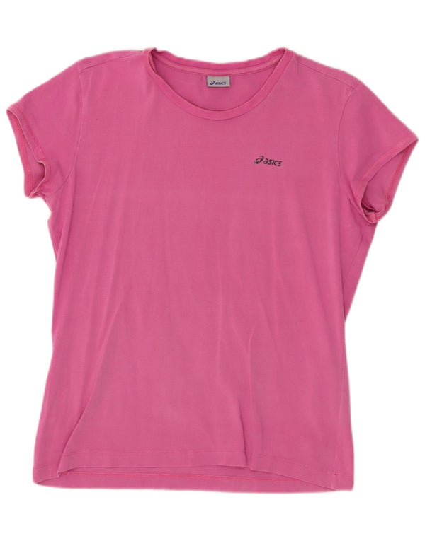 ASICS Camiseta Mujer Top UK 18 XL Algodón Rosa