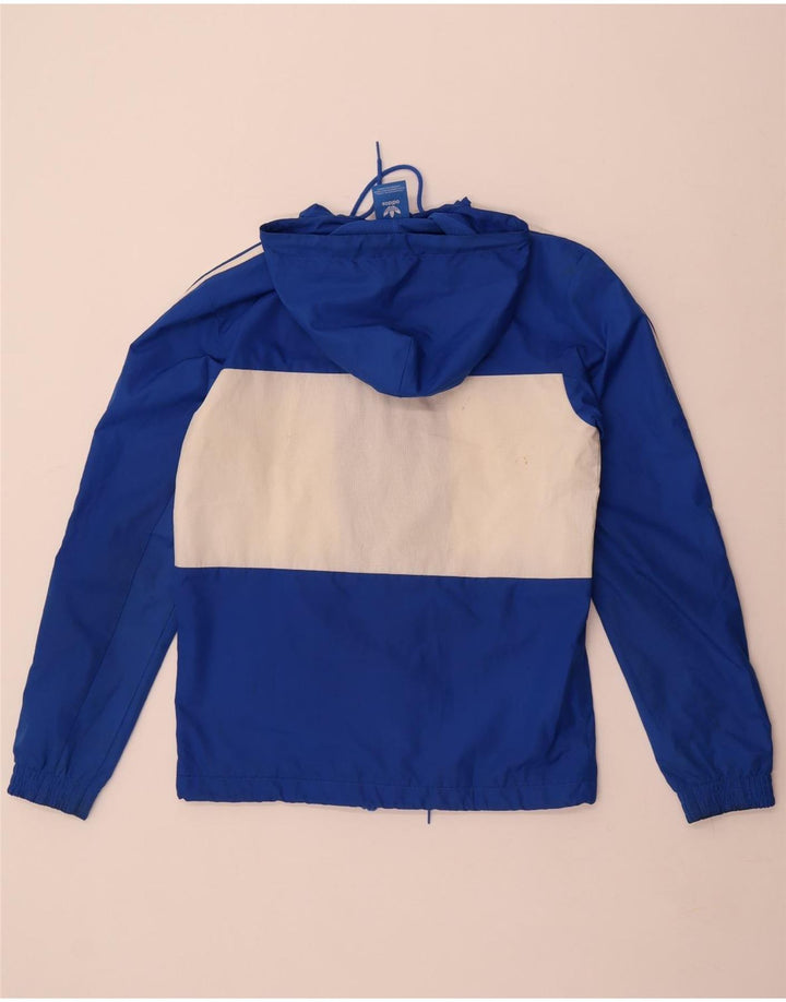 Adidas - Chaqueta de chándal con capucha para hombre, color azul pequeño, poliéster