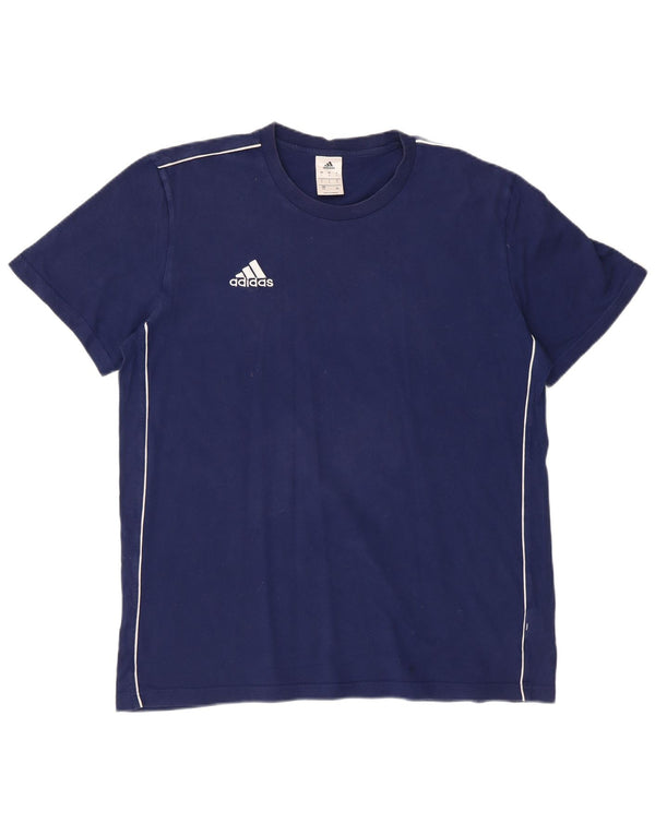 ADIDAS Camiseta Hombre Top Grande Azul Marino Algodón