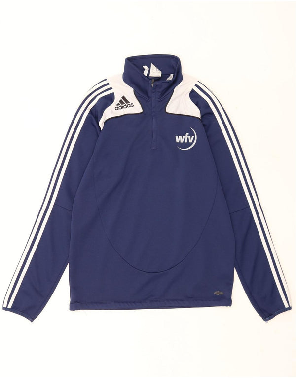 Adidas Hombre Gráfico Jersey Chándal Top UK 40/42 Medio Azul Marino