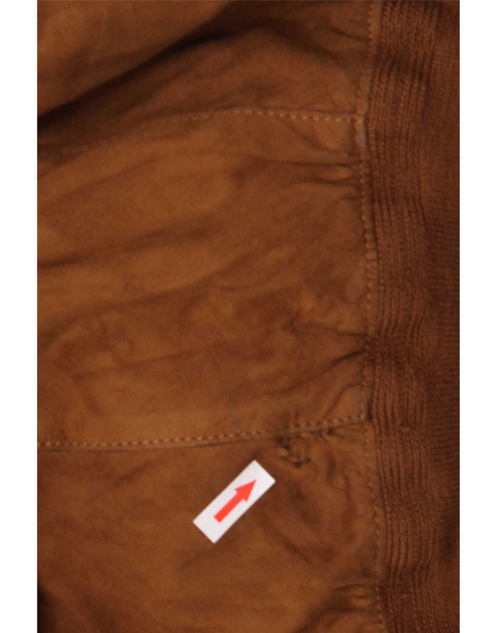 Chaqueta de ante vintage para hombre IT 48 Beige medio