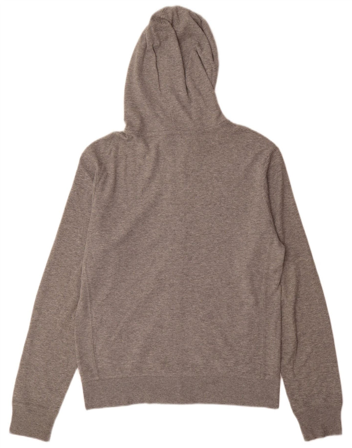 Zara Hombre Sudadera Con Capucha Y Cremallera Grande Gris Moteado
