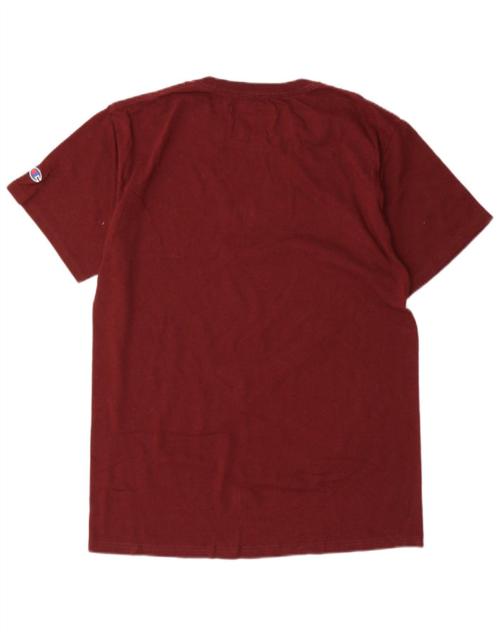 Champion Harvard Regular Graphic Camiseta Top Algodón Granate Medio