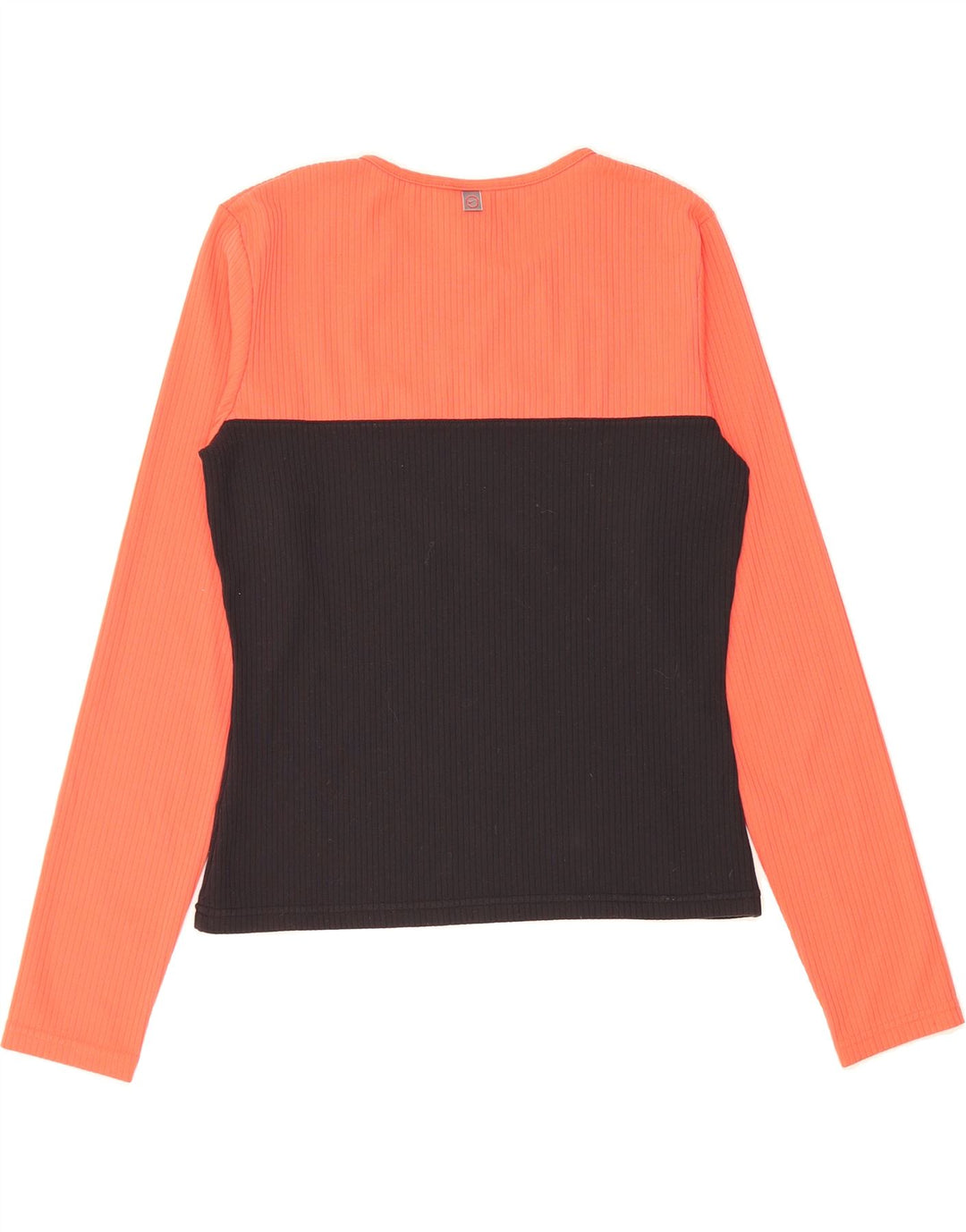 NIKE Womens Top Long Sleeve US 4/6 Small Orange Colourblock Nylon Vintage Nike and Second-Hand Nike from Messina Hembry 