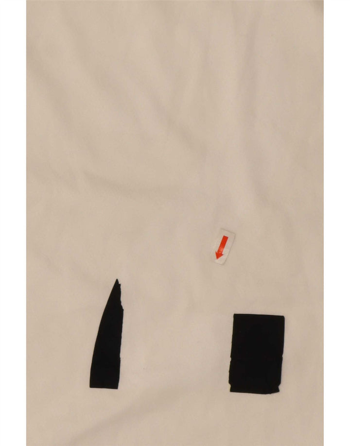 New Balance Hombre Camiseta Top XL Blanco Colorblock Poliéster