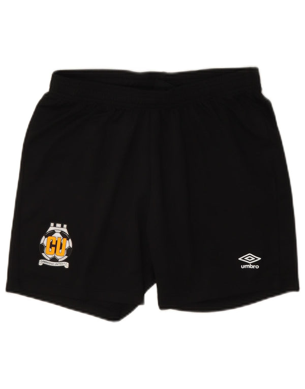 Umbro Boys Cambridge United F.C. Shorts deportivos gráficos 13-14 años XL Negro