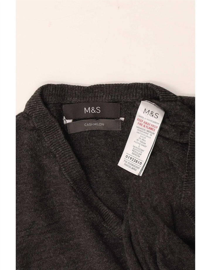 Marks & Spencer Suéter con Cuello en V para Hombre Acrílico Gris Grande