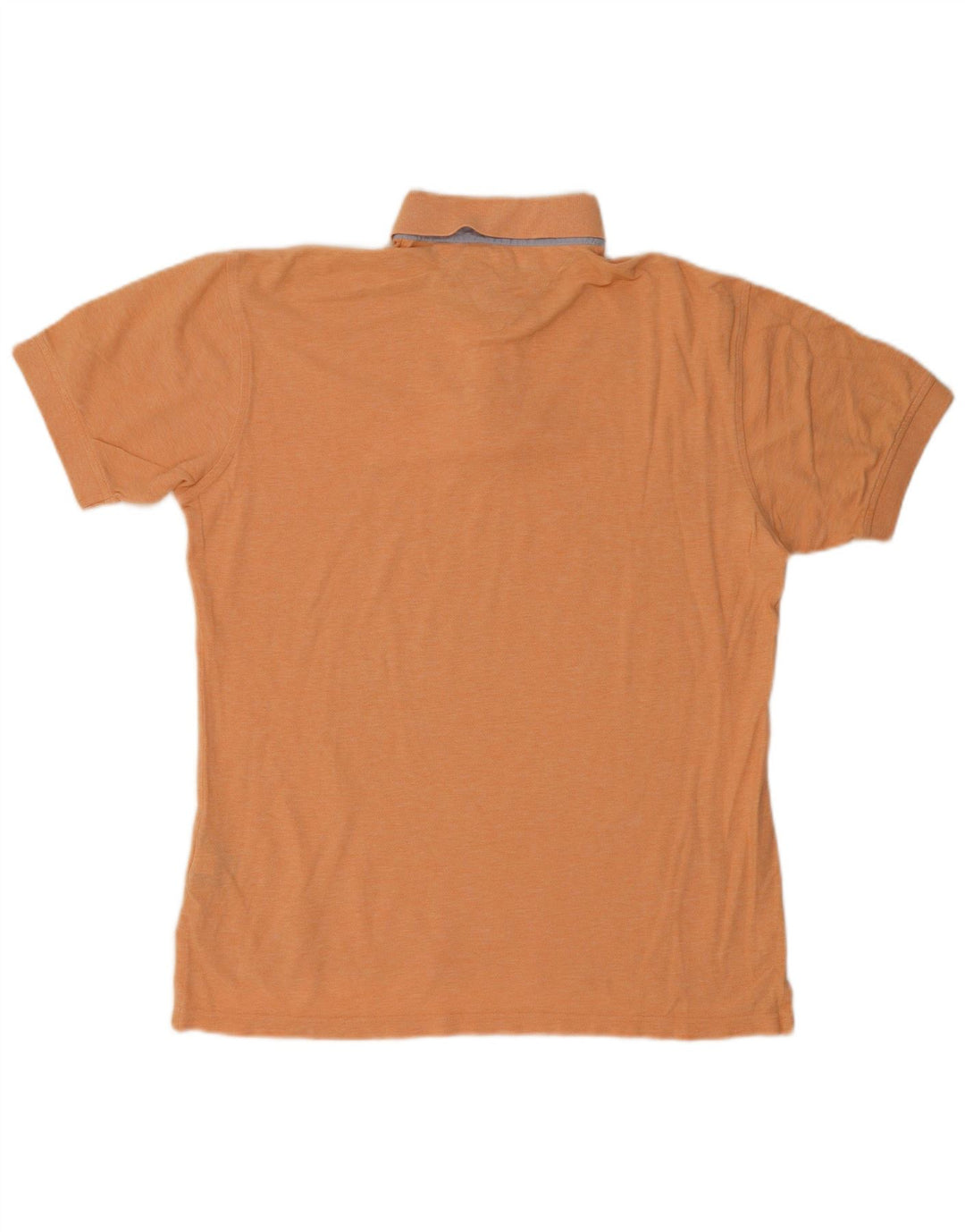 TOMMY HILFIGER Mens Polo Shirt Large Orange Cotton