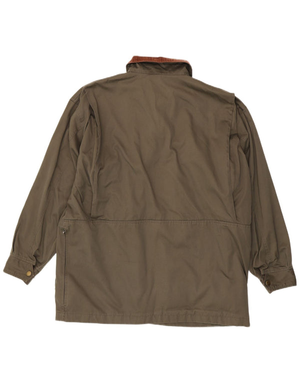 LE CHAMEAU Chaqueta utilitaria para hombre UK 42 XL Caqui Poliéster