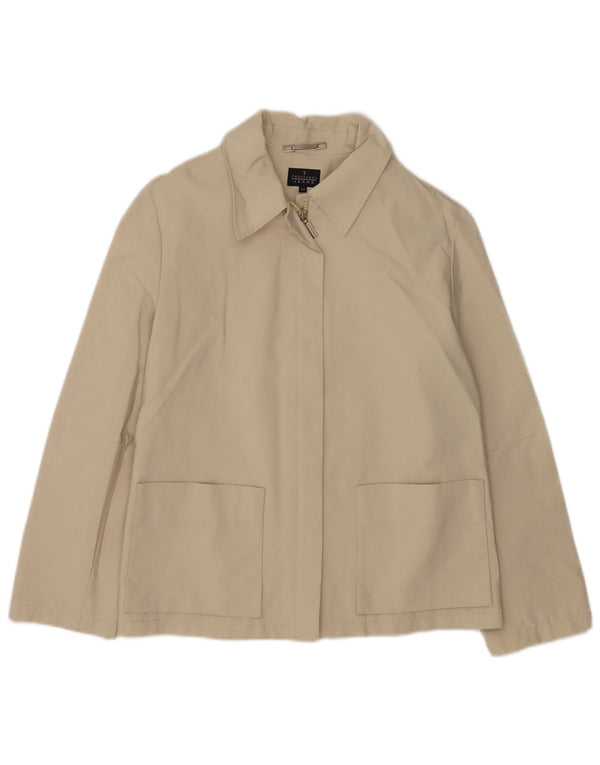 Cazadora Bomber Mujer Trussardi Jeans IT 44 Algodón Beige Medio