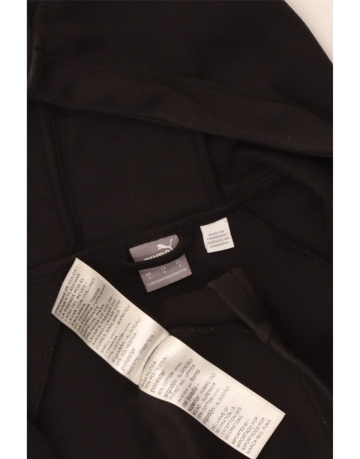 PUMA Suéter con capucha y cremallera para mujer Reino Unido 10 Pequeño Poliéster negro