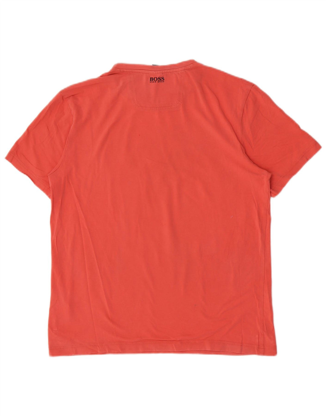 Hugo Boss Hombre Camiseta gráfica Top Algodón rosa medio