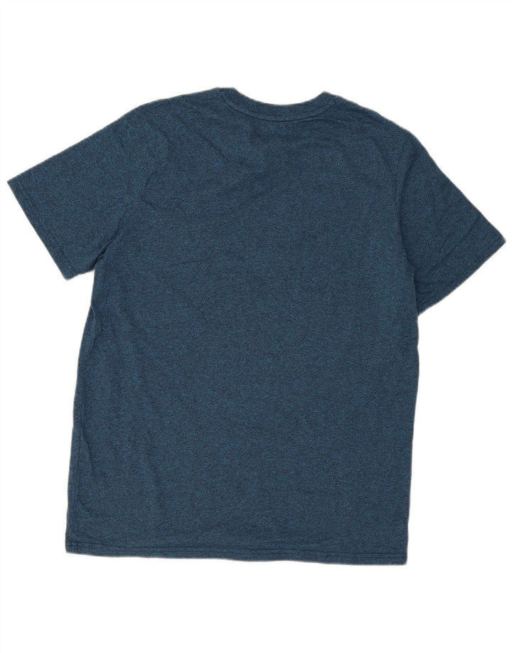 Superdry Camiseta con gráfico gráfico para hombre, talla grande, moteada en azul