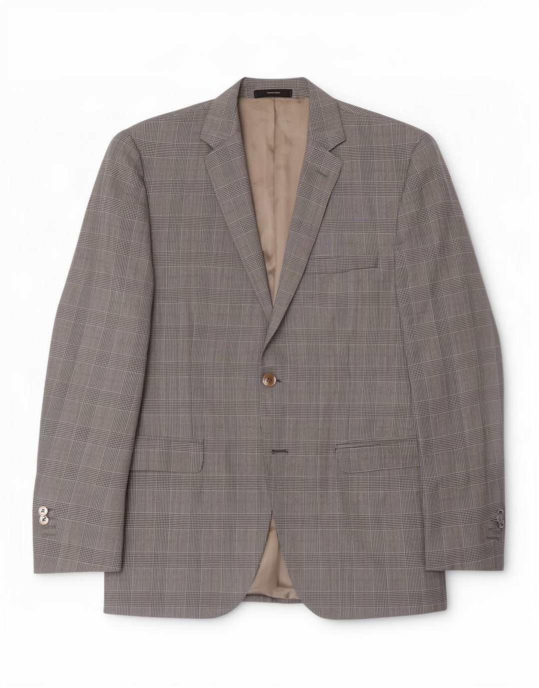 Massimo Dutti Chaqueta Blazer De 1 Botón Para Hombre UK 38 Gris Medio Pata De Gallo
