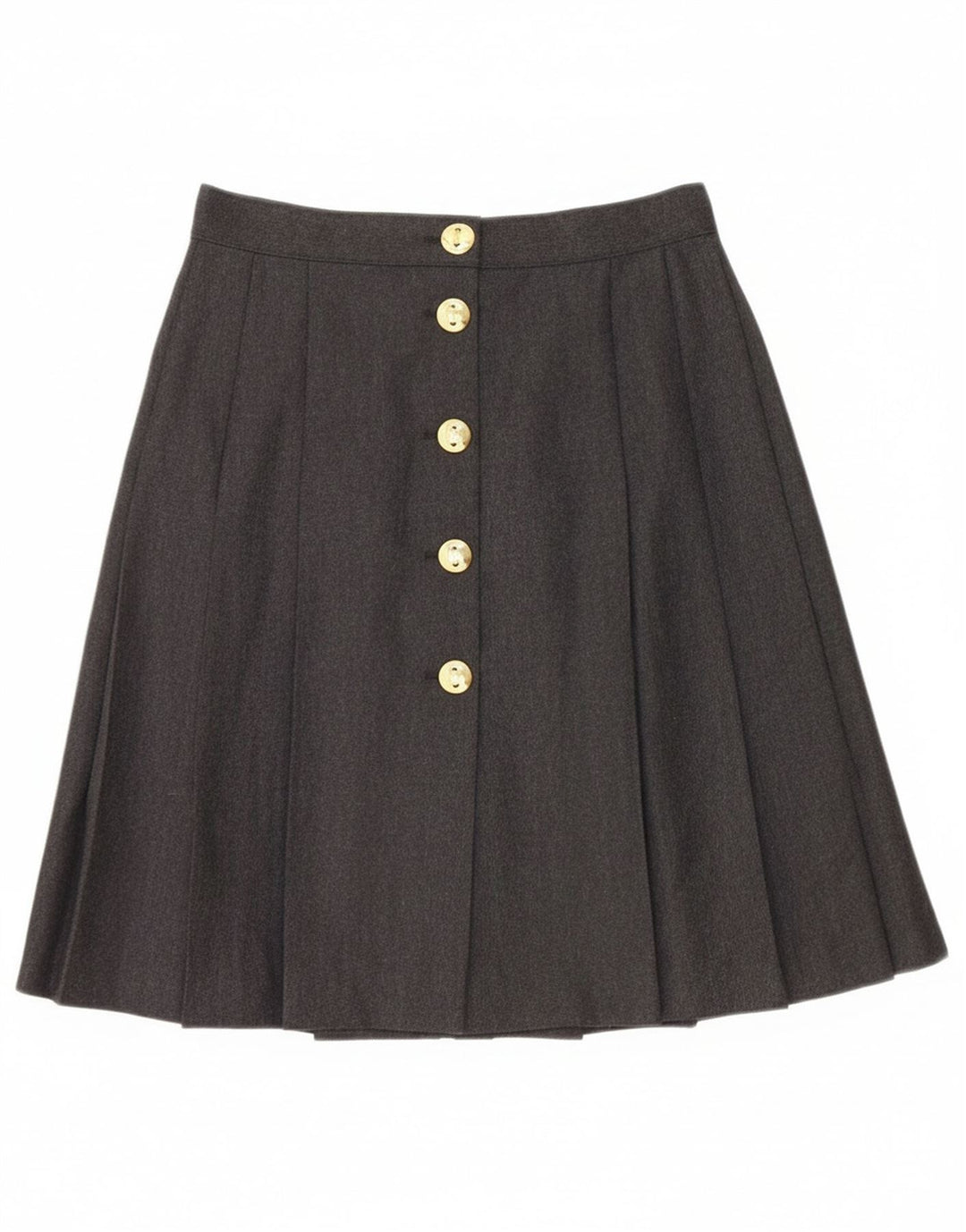 Falda plisada para mujer Bagarry IT 44 Medium W26 Lana virgen negra