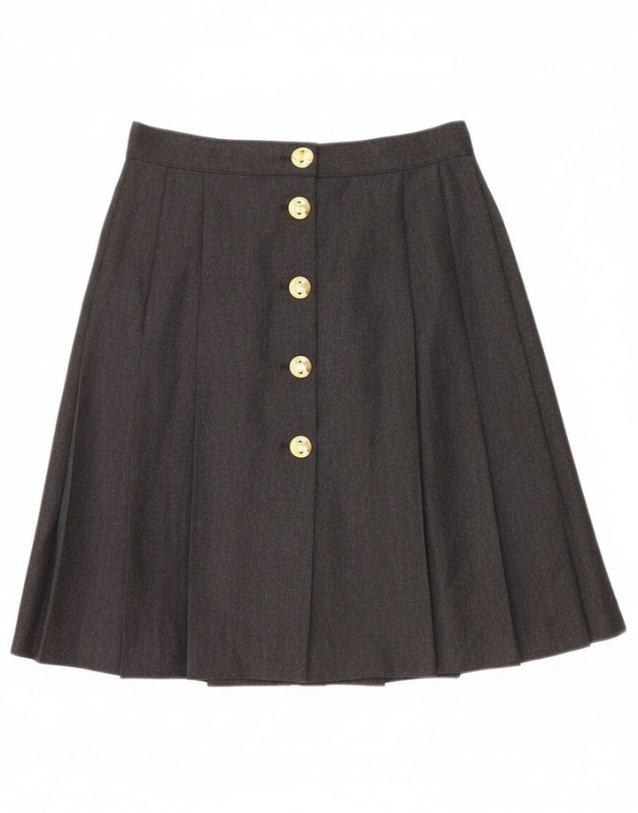 Falda plisada para mujer Bagarry IT 44 Medium W26 Lana virgen negra