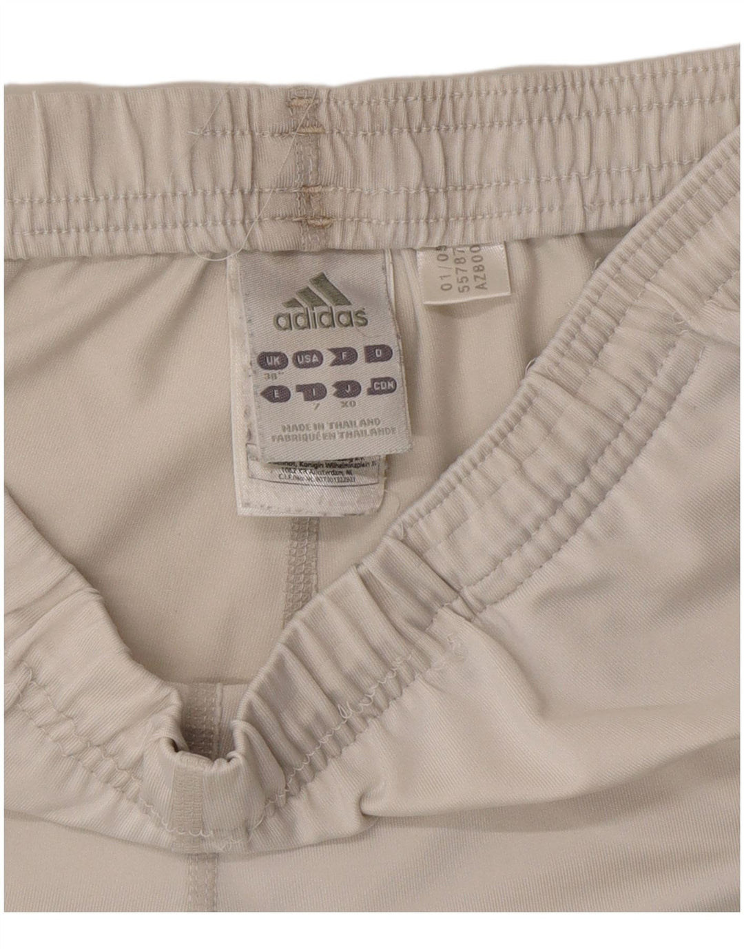 Adidas Pantalones cortos deportivos para hombre XL Blanco Poliéster