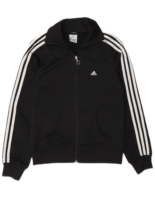 Adidas - Chaqueta de chándal para mujer, talla 10, color negro, poliéster