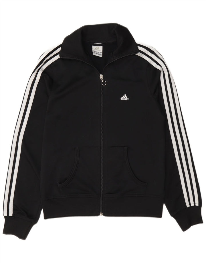 Adidas - Chaqueta de chándal para mujer, talla 10, color negro, poliéster