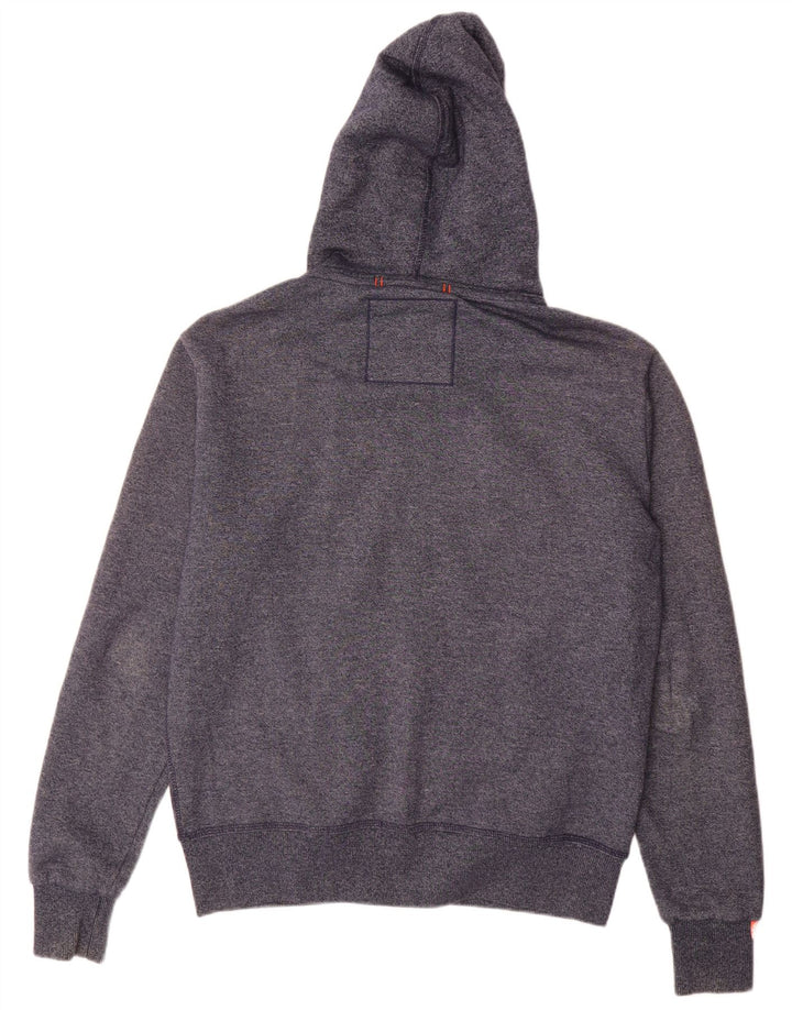 Superdry Sudadera con capucha y cremallera para hombre XL Algodón azul marino