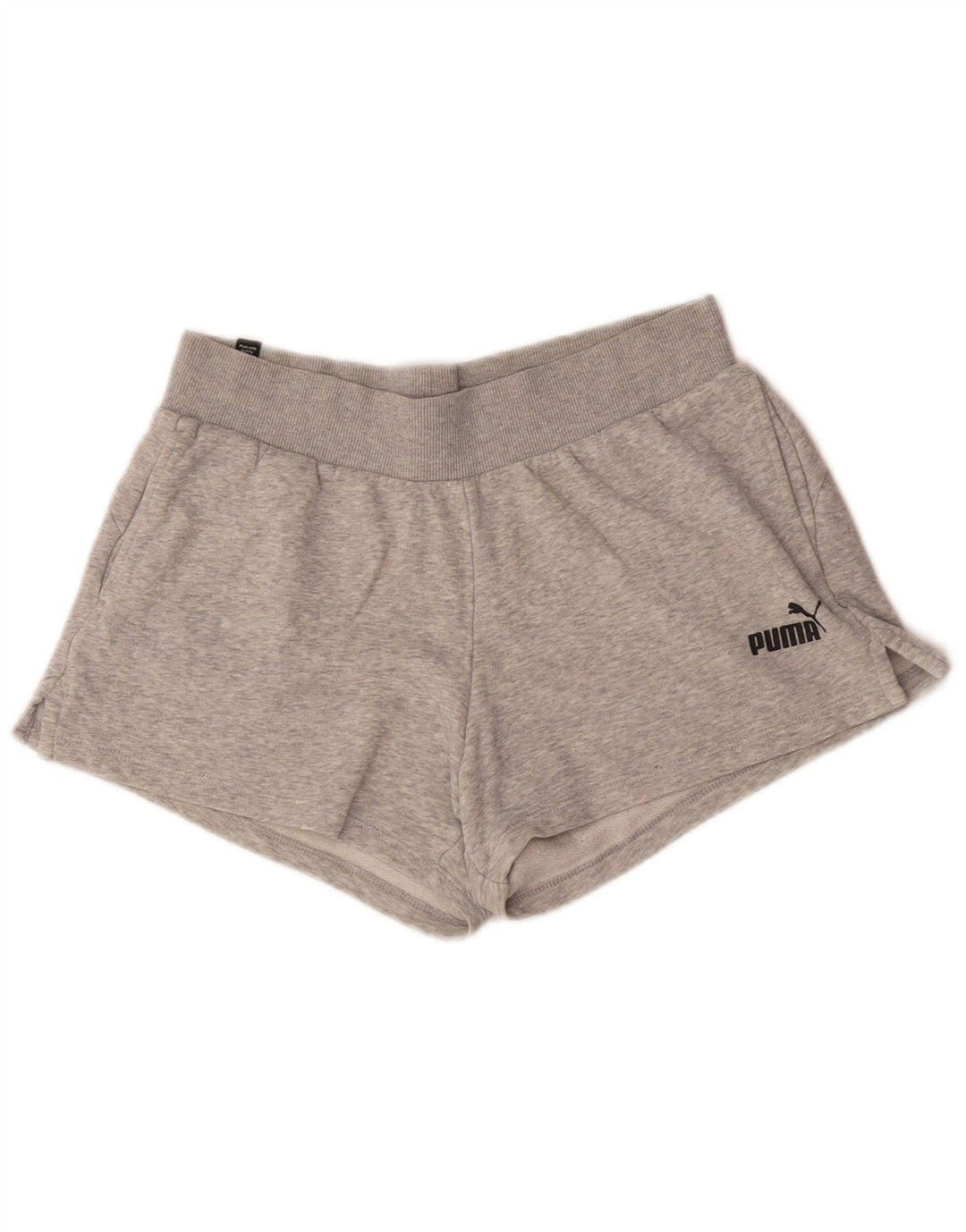 Puma - Pantalones cortos deportivos para mujer, talla 40, algodón gris medio