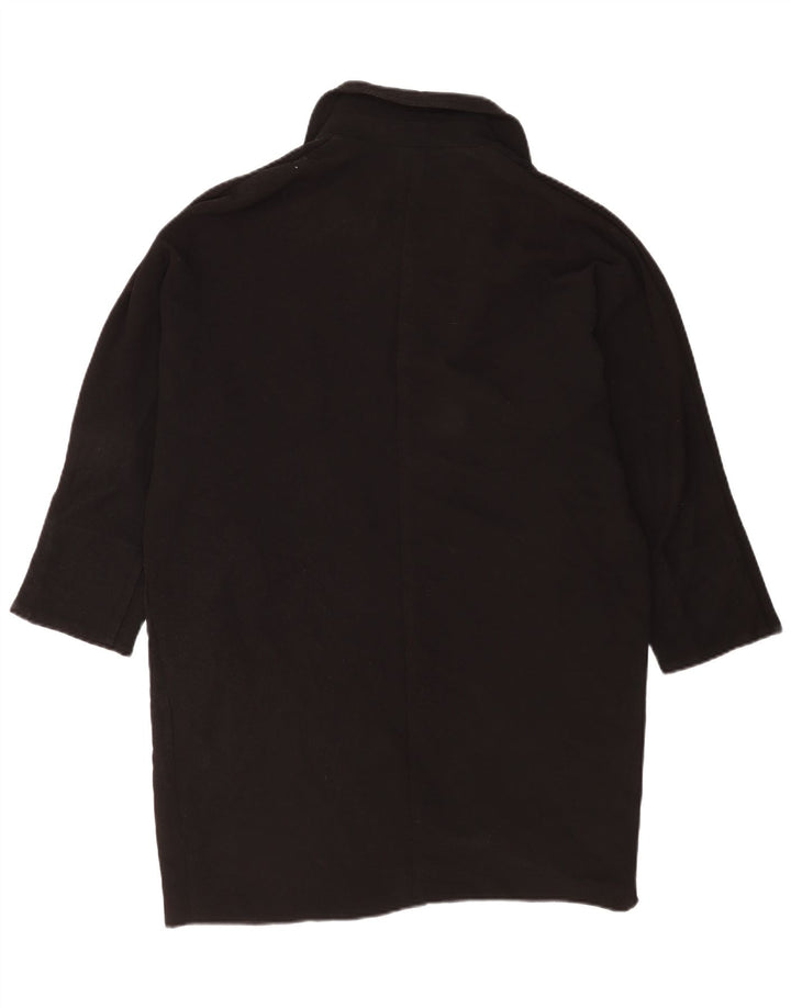 Topshop Abrigo extragrande para mujer UK 12 Mediano Poliéster negro
