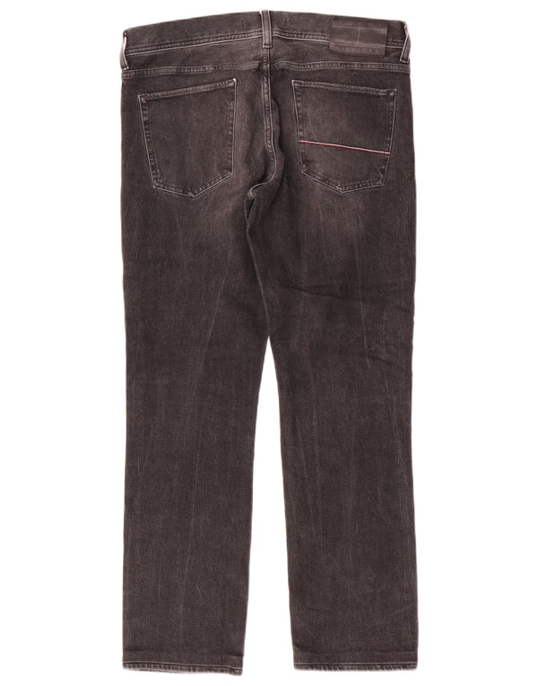 Tommy Hilfiger Vaqueros rectos para hombre W32 L29 Algodón gris