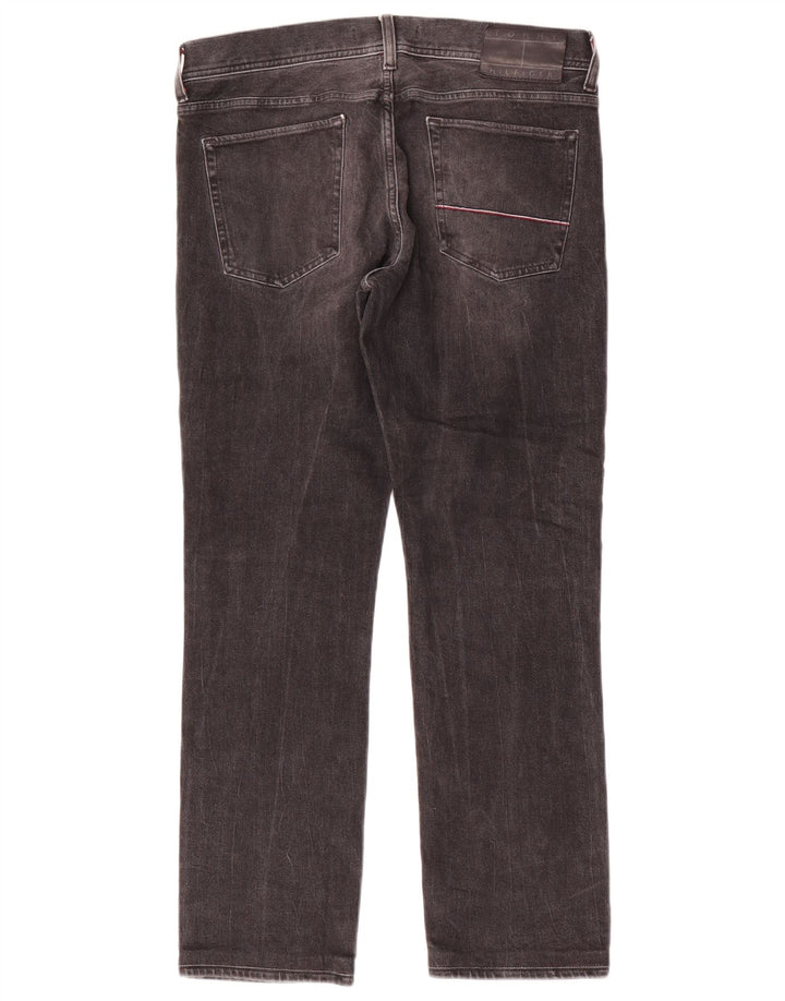 Tommy Hilfiger Vaqueros rectos para hombre W32 L29 Algodón gris