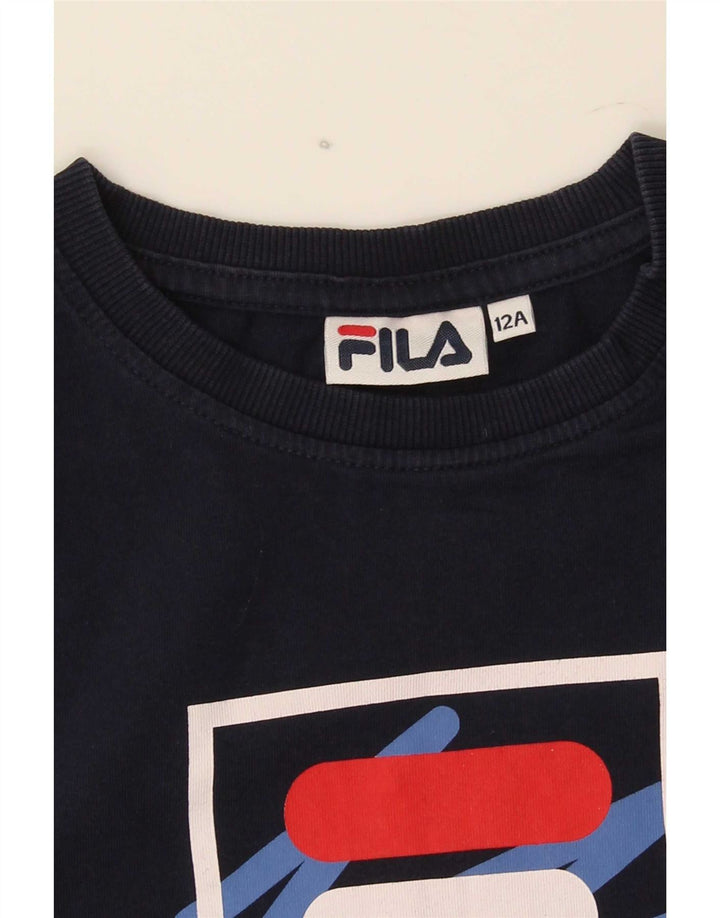 Fila Camiseta gráfica para niño Top 11-12 años Azul marino