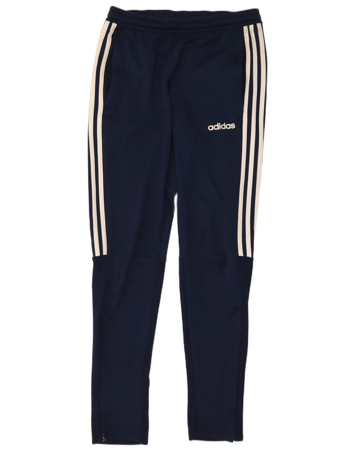 Adidas Mens Climalite Chándal Pantalones Pequeños Azul Marino Poliéster